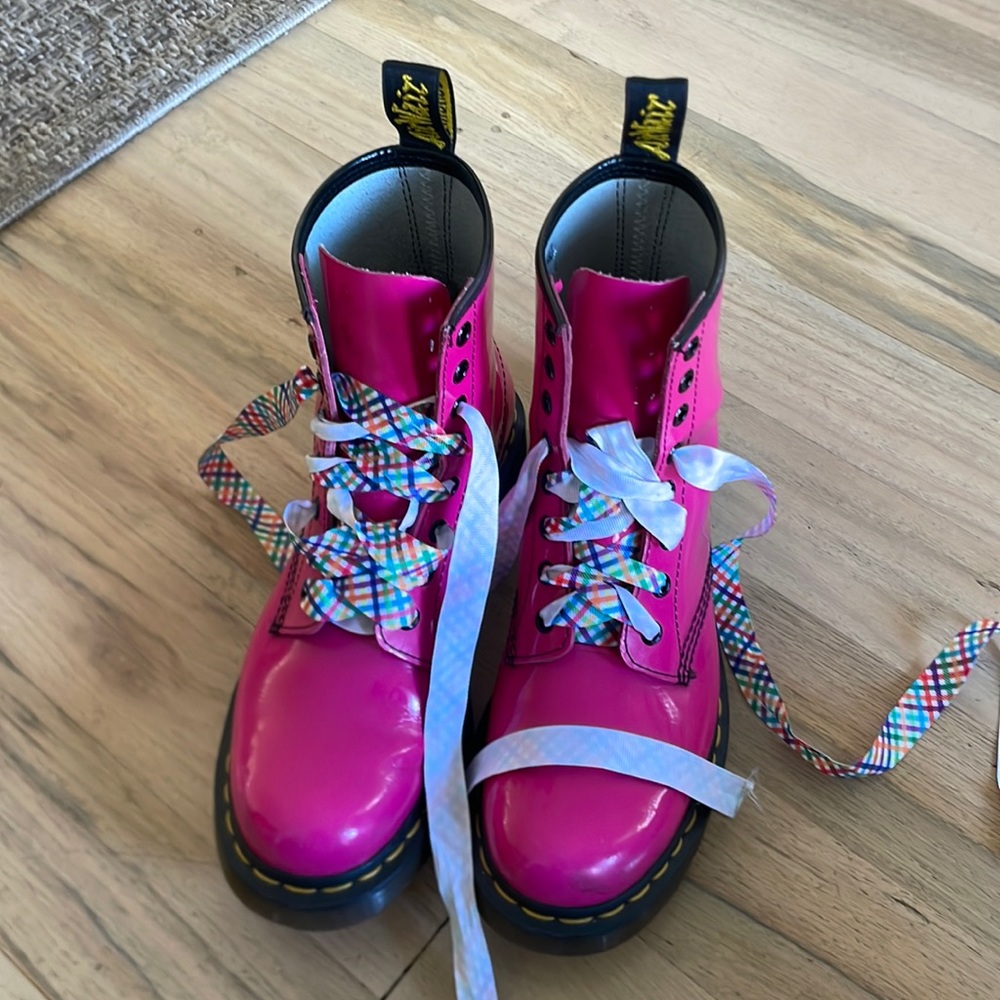 Hot pink doc martens
